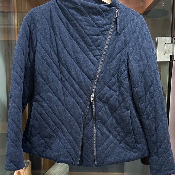 Eileen Fisher Navy Quilted Jacket - Picture 8 of 11
